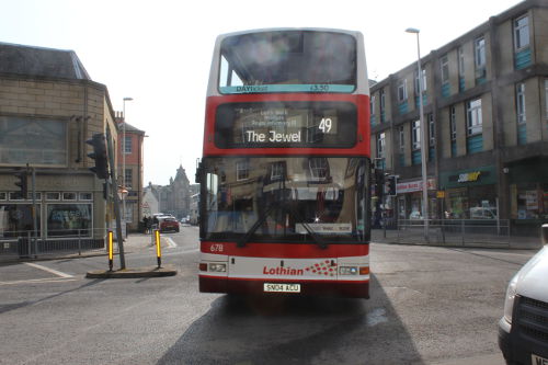 Lothian 49 Bus in Dalkeith