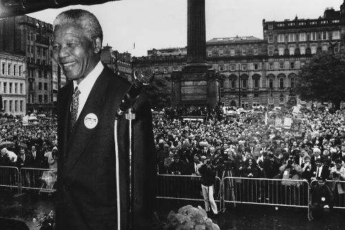 Nelson Mandela in Glasgow 1993