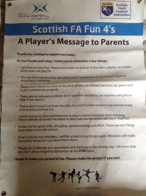 Players Message to Parents Feature
