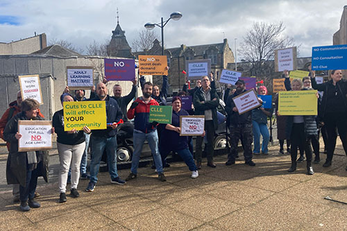 Midlothian-Council-CLLE-protests