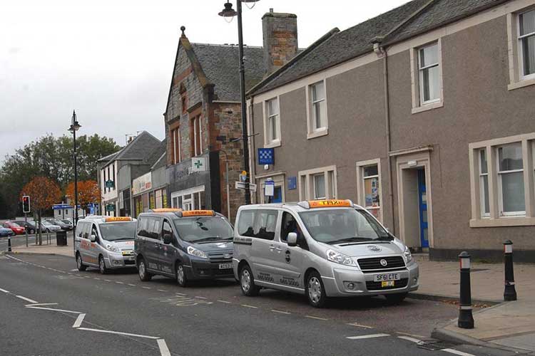 Taxi-rank-in-Tranent